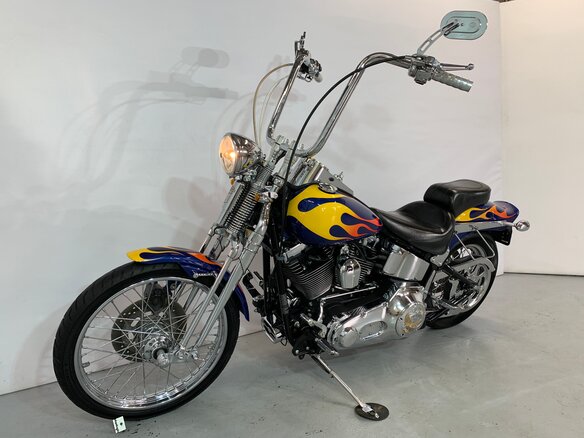 2006 Harley-Davidson Springer Softail, синий - вид 6