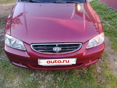 2006 Hyundai Accent ТагАЗ II, красный, 285000 рублей, вид 1
