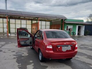 2008 Lada (ВАЗ) Kalina I, красный, 375000 рублей, вид 4