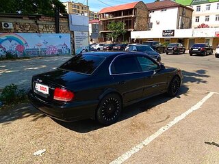 2007 Hyundai Sonata ТагАЗ IV (EF) Рестайлинг, чёрный, 370000 рублей, вид 2