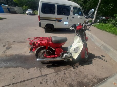 1999 Yamaha Mate, пурпурный, 105000 рублей, вид 5