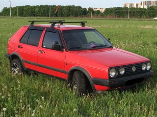 1990 Volkswagen Golf KAT II, красный, 150000 рублей, вид 3