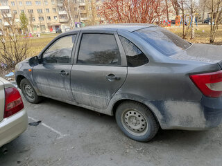 2013 Lada (ВАЗ) Granta I, серебристый, 250000 рублей, вид 4