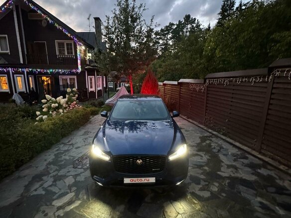 2021 Jaguar F-Pace I Рестайлинг, синий, 8200000 рублей - вид 3