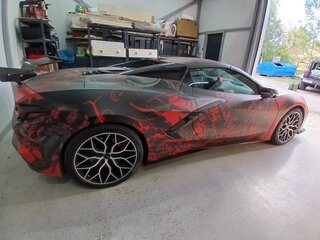 2021 Chevrolet Corvette Stingray C8, красный, 12000000 рублей, вид 4