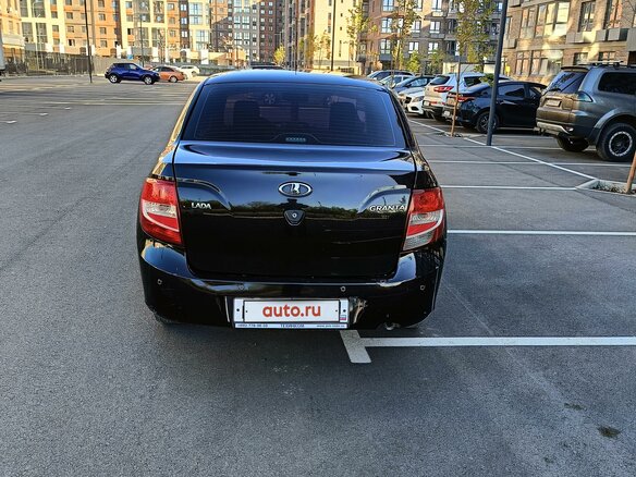 2015 Lada (ВАЗ) Granta I, чёрный, 410000 рублей - вид 3