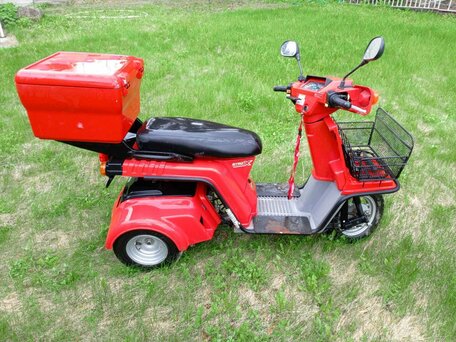 2009 Honda Gyro, красный, 150000 рублей, вид 3