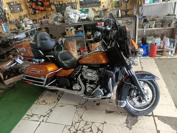 2014 Harley-Davidson Ultra Limited, оранжевый, 1290000 рублей - вид 2