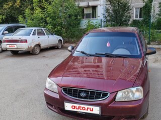 2007 Hyundai Accent ТагАЗ II, красный, 230000 рублей, вид 1