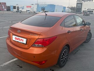 2015 Hyundai Solaris I Рестайлинг, оранжевый, 930000 рублей, вид 4