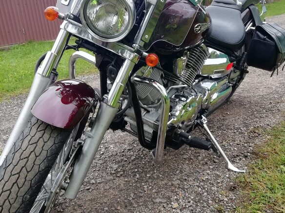 2008 Yamaha XVS1100, красный, 830000 рублей - вид 7