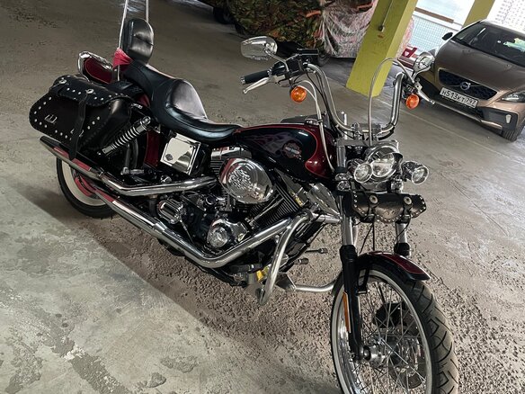 2002 Harley-Davidson Dyna Wide Glide, красный, 750000 рублей - вид 6