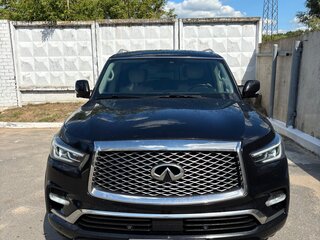 2018 Infiniti QX80 I Рестайлинг 2, чёрный, 3075000 рублей, вид 2