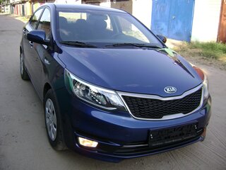 2015 Kia Rio III Рестайлинг, синий, 1500000 рублей, вид 2