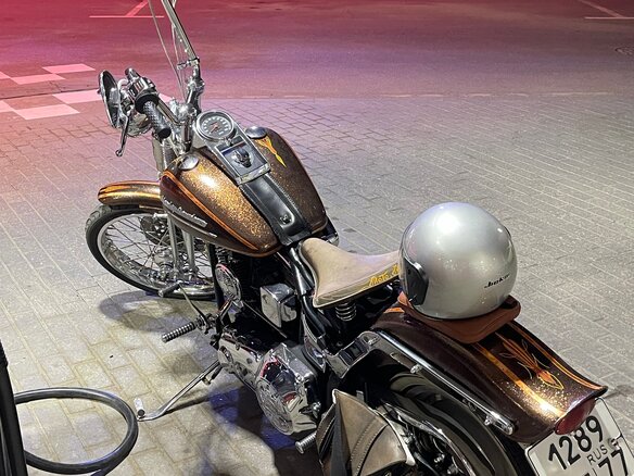 1991 Harley-Davidson Springer Softail, коричневый, 1500000 рублей - вид 11