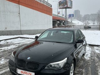 2008 BMW 5 серии 520i V (E60/E61) Рестайлинг, чёрный, 955358 рублей, вид 2