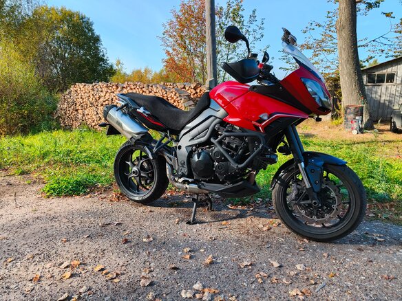2014 Triumph Tiger 1050, красный, 750000 рублей - вид 9
