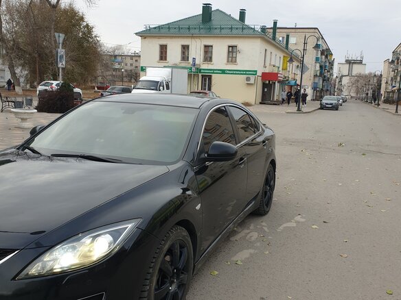 2008 Mazda 6 II (GH), чёрный, 1450000 рублей