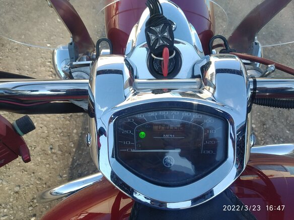 2008 Yamaha XVS1300, пурпурный, 600000 рублей - вид 2