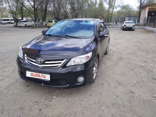 2013 Toyota Corolla X (E140, E150) Рестайлинг, чёрный, 1300000 рублей, вид 3