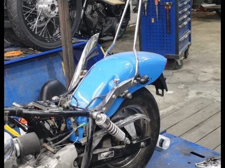 2005 Honda Magna, голубой, 140000 рублей, вид 4