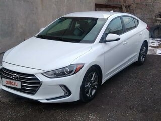 2017 Hyundai Elantra VI (AD), белый, 1350000 рублей, вид 1