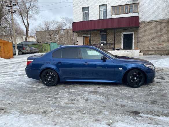 2007 BMW 5 серии 535i V (E60/E61) Рестайлинг, синий, 820000 рублей - вид 8