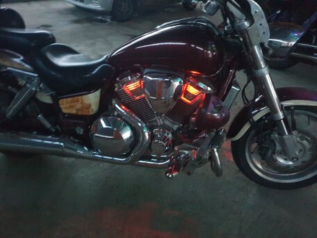 2003 Honda VTX 1800, фиолетовый, 620000 рублей, вид 2