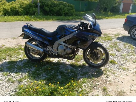 1991 Kawasaki ZZR 400, синий, 190000 рублей, вид 1