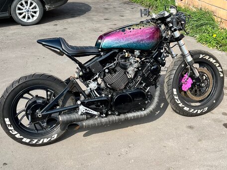 1982 Yamaha XV750 Virago, чёрный, 750000 рублей, вид 4