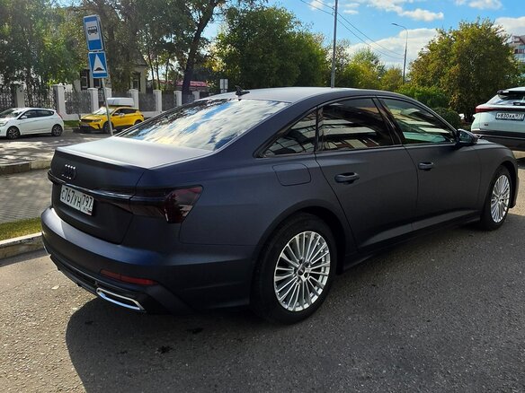 2020 Audi A6 45 TFSI V (C8), синий, 4200000 рублей - вид 9