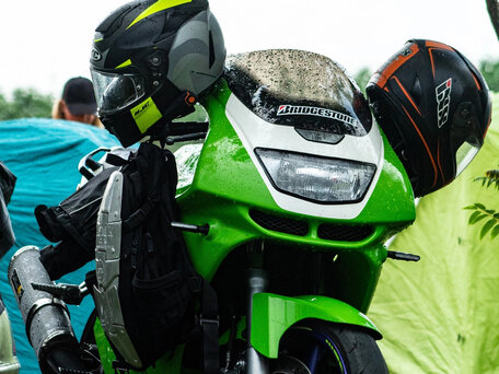 1997 Kawasaki ZX-6 Ninja, зелёный, 265000 рублей, вид 1