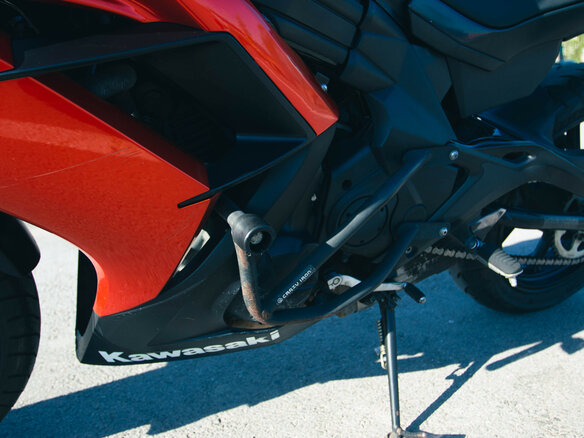 2014 Kawasaki ER-6F (Ninja 650R), пурпурный - вид 12