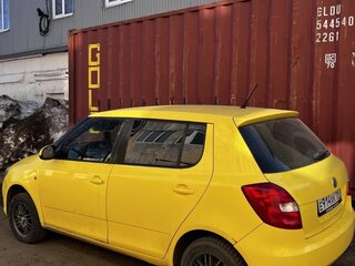2012 Skoda Fabia II Рестайлинг, жёлтый, 480000 рублей, вид 3