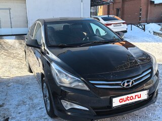2014 Hyundai Solaris I, чёрный, 747000 рублей, вид 3