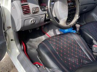 2004 Hyundai Accent ТагАЗ II, белый, 450000 рублей, вид 4