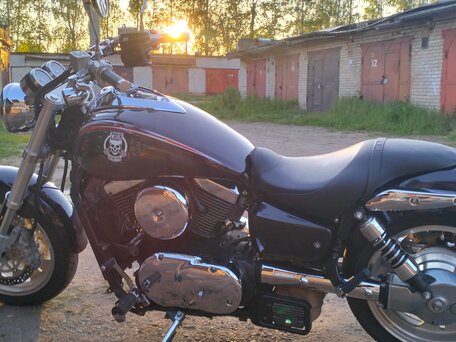 2003 Kawasaki VN1500 Vulcan, фиолетовый, 750000 рублей, вид 4