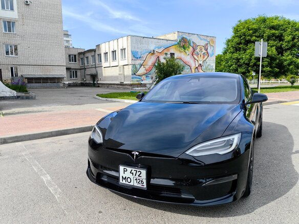 2021 Tesla Model S Plaid I Рестайлинг 2, чёрный, 8600000 рублей