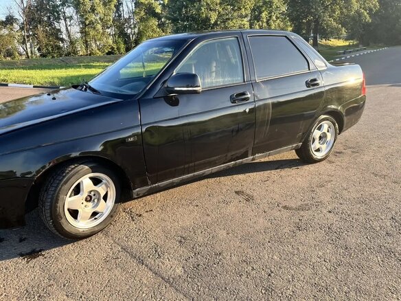 2009 Lada (ВАЗ) Priora I, чёрный, 315000 рублей - вид 2