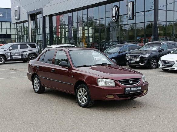 2008 Hyundai Accent ТагАЗ II, красный - вид 2