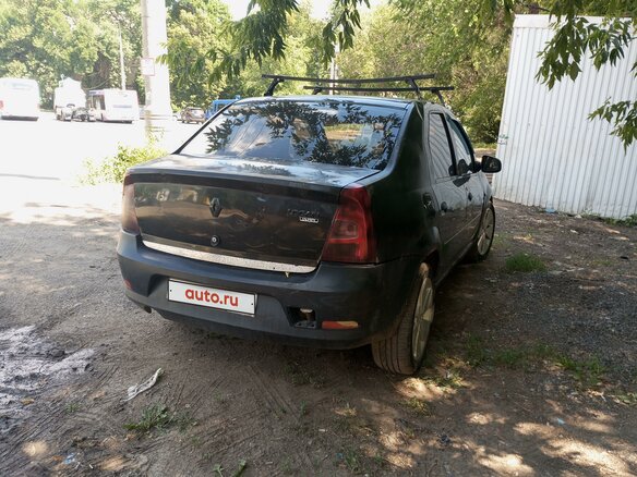 2011 Renault Logan I Рестайлинг, чёрный, 170000 рублей - вид 1