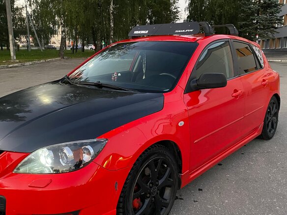 2007 Mazda 3 I (BK) Рестайлинг, красный, 720000 рублей