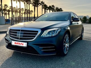 2018 Mercedes-Benz S-Класс 350 d Long VI (W222, C217) Рестайлинг, чёрный, 5199000 рублей, вид 2