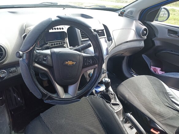 2013 Chevrolet Aveo II, синий, 725000 рублей - вид 6