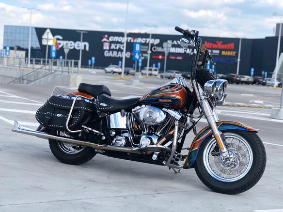 2004 Harley-Davidson Softail Custom, красный, 1188668 рублей - вид 20