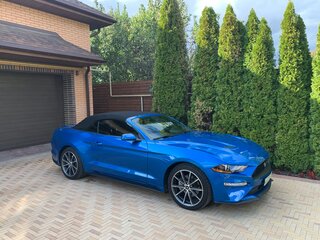 2019 Ford Mustang VI Рестайлинг, синий, 3490000 рублей, вид 5