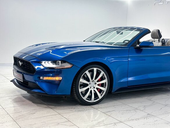 2019 Ford Mustang VI Рестайлинг, синий, 3200000 рублей - вид 6
