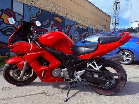 2007 Suzuki SV 650, красный, 350000 рублей