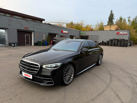 2020 Mercedes-Benz S-Класс 450 Long 4MATIC VII (W223), чёрный, 7400000 рублей, вид 1