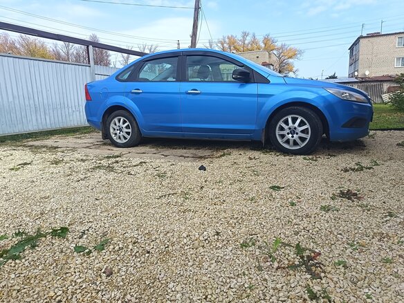 2008 Ford Focus II Рестайлинг, голубой, 460000 рублей - вид 6